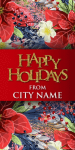 Happy Holidays - Custom made banner for Cities