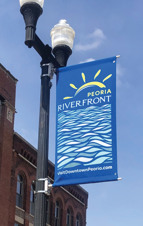 Peoria Riverfront banner