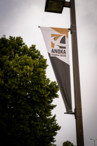 Anoka Ramsey College Street post banner