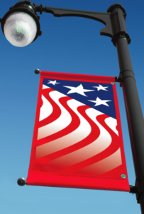 US flag design banner