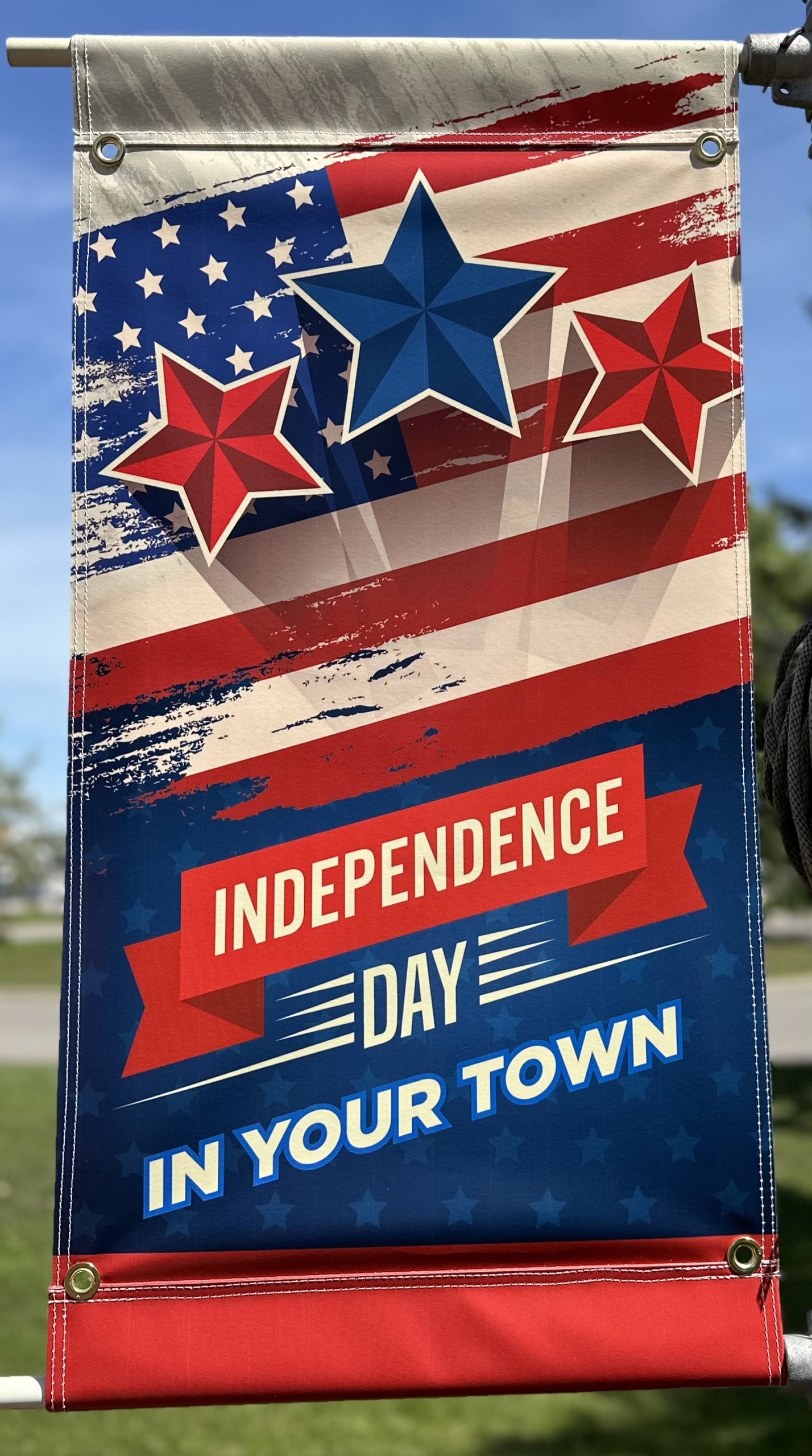 Independence Day- Personalized banner for the Town