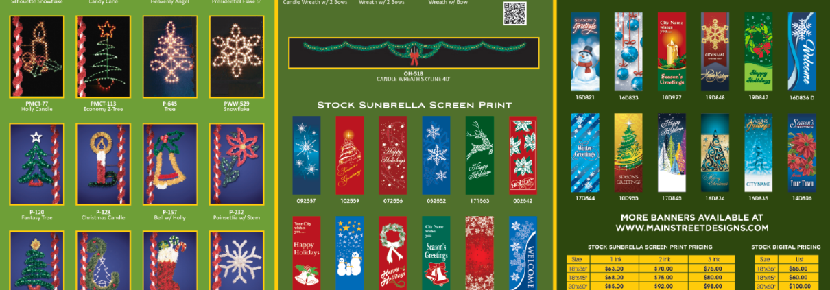 Products: flyer of banner options