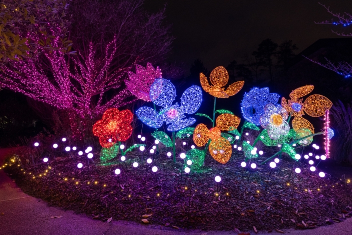 Fiberglass Flowers by Masson Brand Decorations - Lighted floral Arrangement