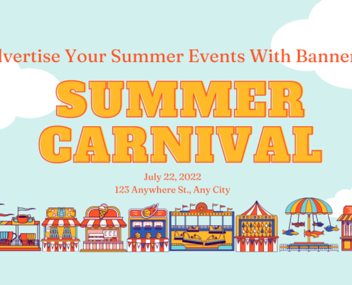Advertise Summer Events with Banners- Mainstreet Designs Inc