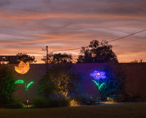 Spring Decorations - Fiberglass Flower decorations