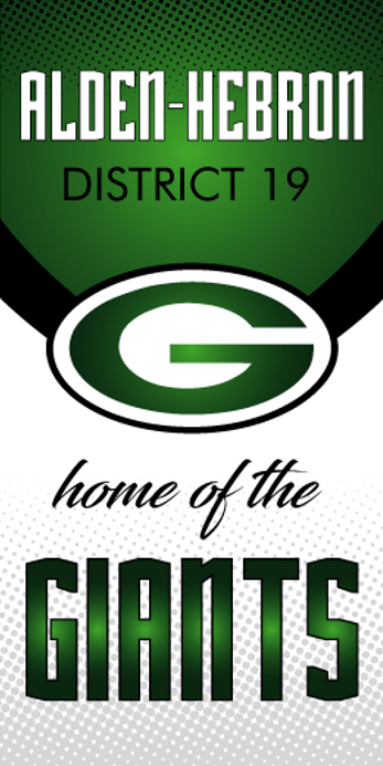 Alden-Hebron Giants banner