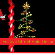 Festive Street Pole Decor