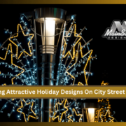 Creating Attractive Holiday Designs On City Street Poles Carpenter Pole Decorations sale: Creating Attractive Holiday Designs On City Street Poles- MainStreet Designs