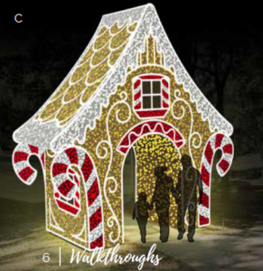 Gingerbread Arched Roof House 18 foot