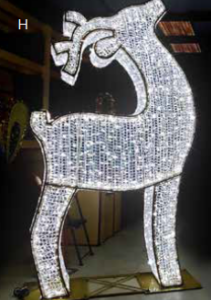 Majestic Deer fiberglass - white