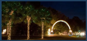 Charleston SC Christmas Decor - lights and commercial pole banners