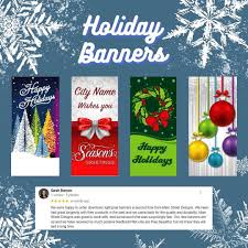 Custom Holiday banners - MainStreet Designs