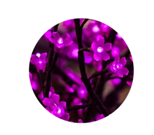 Cherry Blossom Pink lighted tree sample