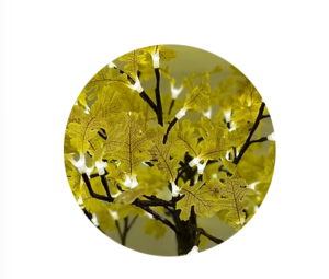 oak yellow lighted tree sample