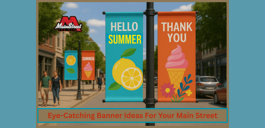 Eye-Catching Banner Ideas For Your Main Street - Main Street Pole Banners