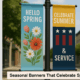 Seasonal Banners That Celebrate Spring, Summer & Service