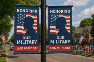 Military Tribute Parade Banners