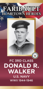 US Navy Faribault Hometown Hero banner