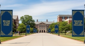 college Campus banners welcome banners