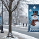 Enjoy the Season - Winter Pole banner design