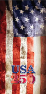 vintage appearing 250 USA banner