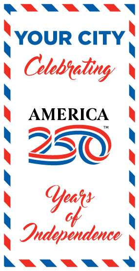 MainStreet Designs - Red, White, and White Banner - Celebrating America’s 250th